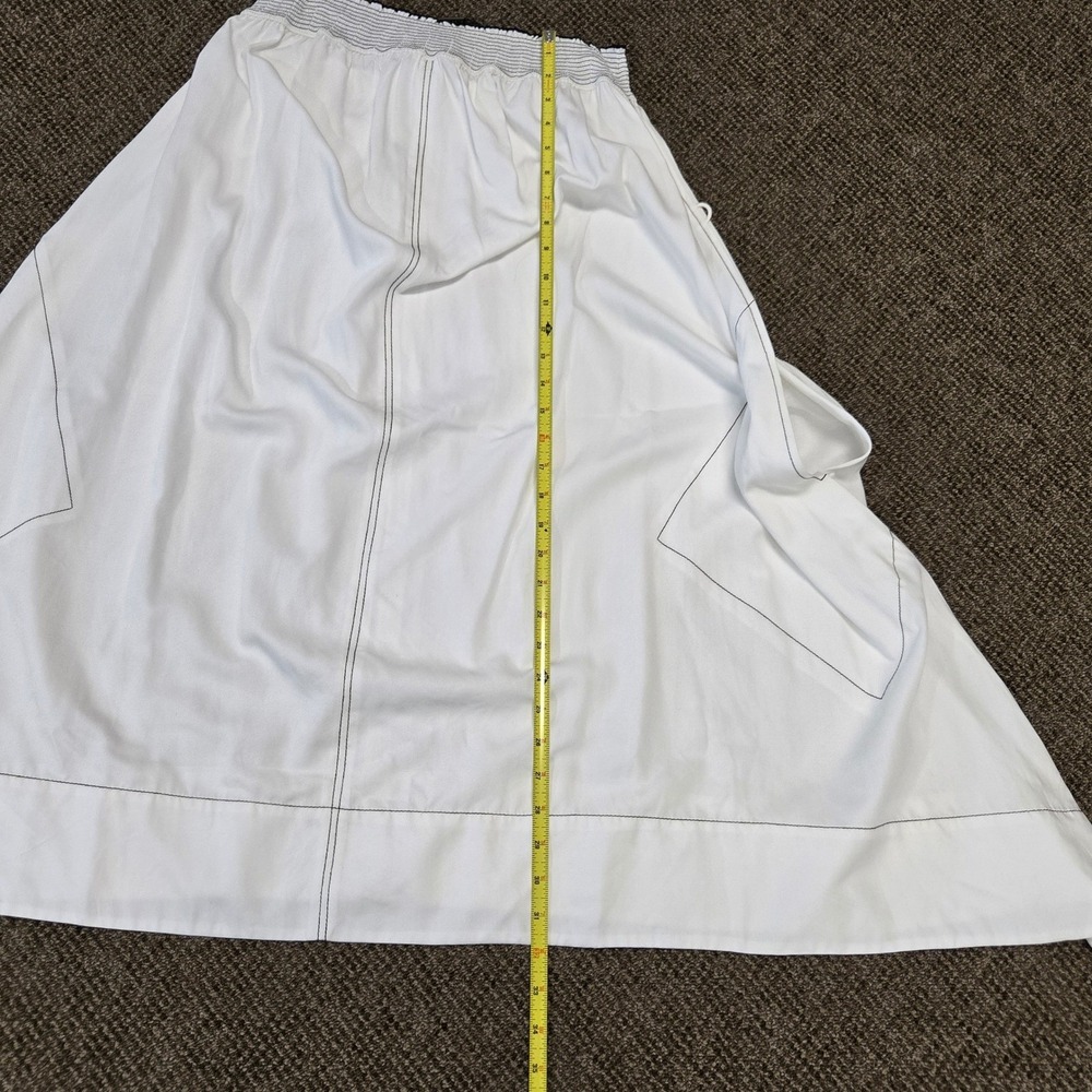 Anthropologie NEW TRACY REESE Strapless MISCHSA Dress White Pockets NWT $298 - Picture 8 of 16